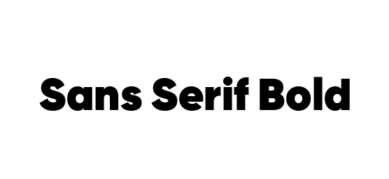 Sans Serif Bols